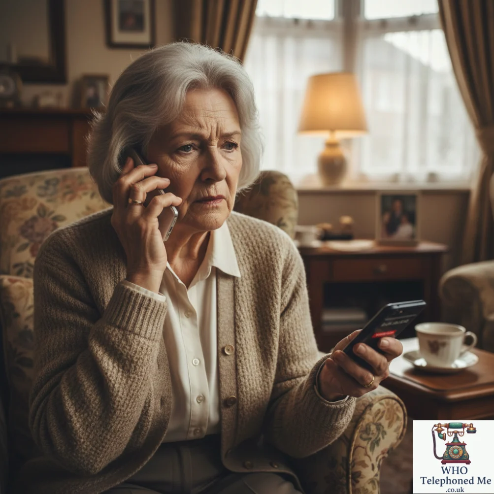 Elderly person receiving phone scam call UK – family needs to know who telephoned grandmother to protect her from fraud